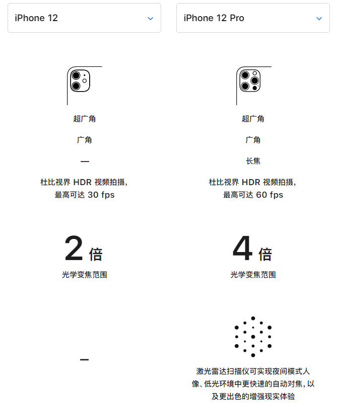 文县苹果手机维修分享苹果 iPhone 12 与 iPhone 12 Pro 选哪款 